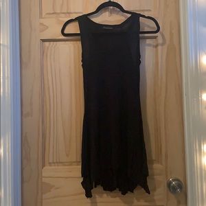 Long black opaque tank